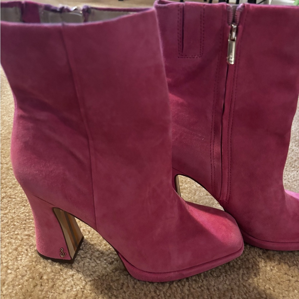 Sam Edelman Pink Heeled Boots